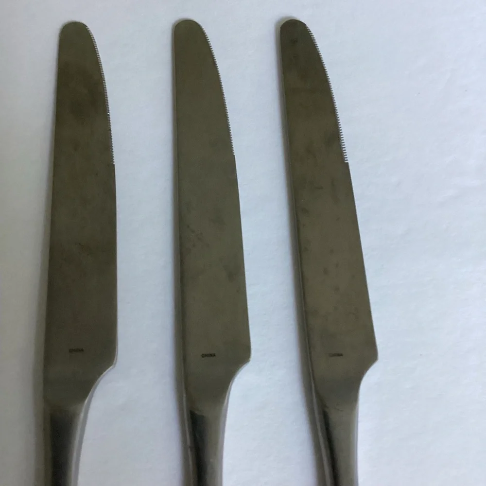 Robert Welch Ammonite Knives Set of Eight Stainless Steel Modern Flatware